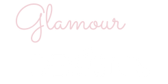 Glamour Design Logo mit Geschenkmotiv auf dem Schriftzug