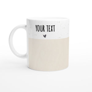 Personalisierte Tasse mit Wunschtext & Farbauswahl | Perfektes Dankeschön-Geschenk für Familie, Freunde, Oma, Papa, Schwester Geschenkidee - GlamourDesign