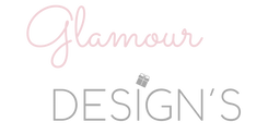 Glamour Design Logo mit Geschenkmotiv auf dem Schriftzug