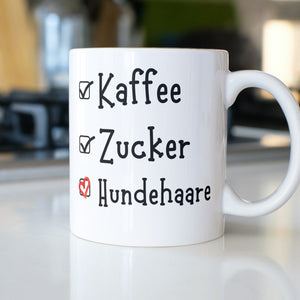 Tasse für Hundebesitzer, Herrchen, Frauchen | Hundehaare Spruch | Kaffeetasse | Geschenkidee - GlamourDesign