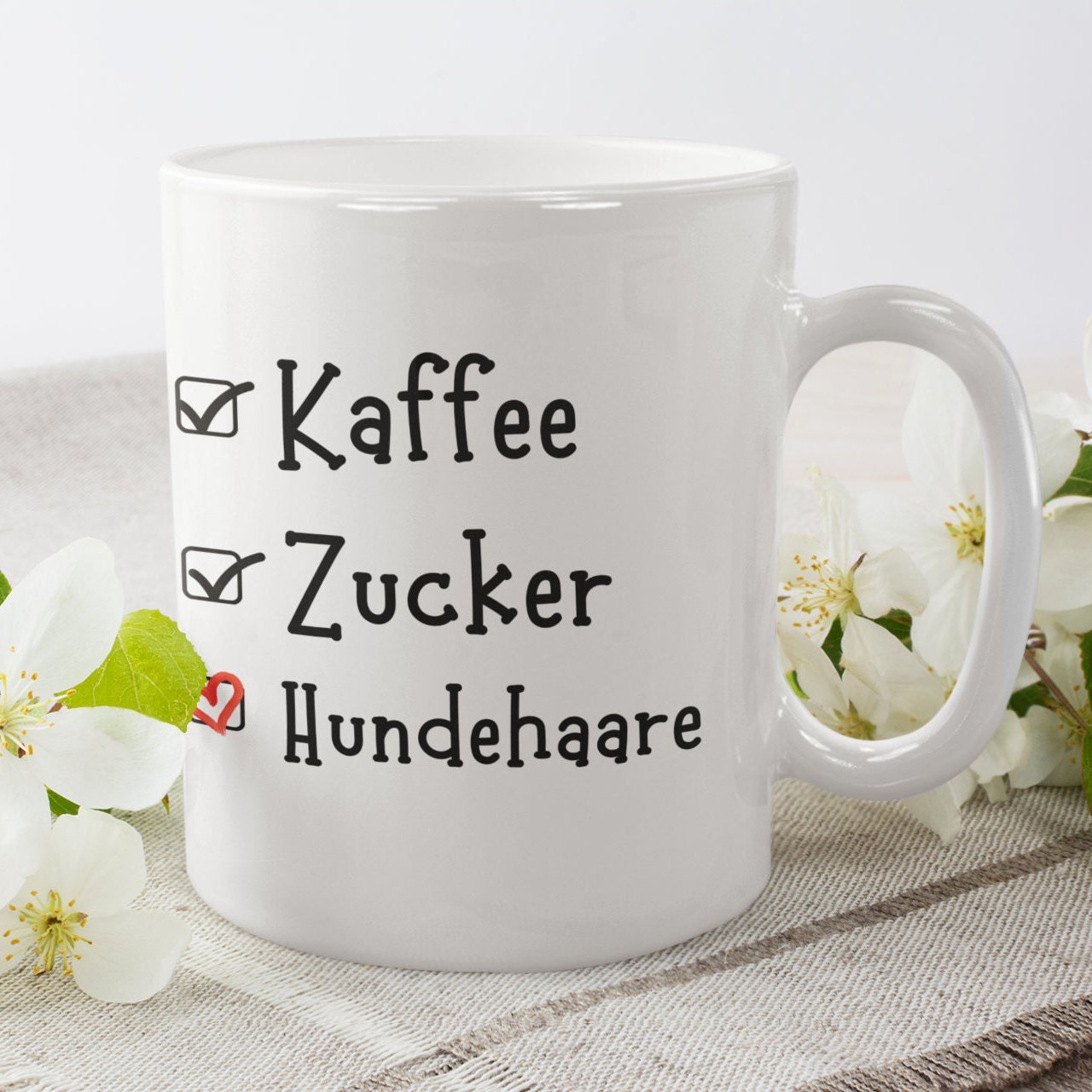 Tasse für Hundebesitzer, Herrchen, Frauchen | Hundehaare Spruch | Kaffeetasse | Geschenkidee - GlamourDesign