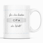 Lade das Bild in den Galerie-Viewer, Personalisierte Tasse für den besten Opa der Welt | mit Wunschtext | Kaffeetasse Namenstasse | Geschenkidee | Individuell bedruckt
