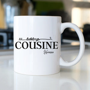 Tasse für die Cousine| Lieblingscousine Geschenk|personalisierbar mit Namen