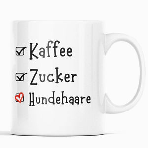 Tasse für Hundebesitzer, Herrchen, Frauchen | Hundehaare Spruch | Kaffeetasse | Geschenkidee - GlamourDesign