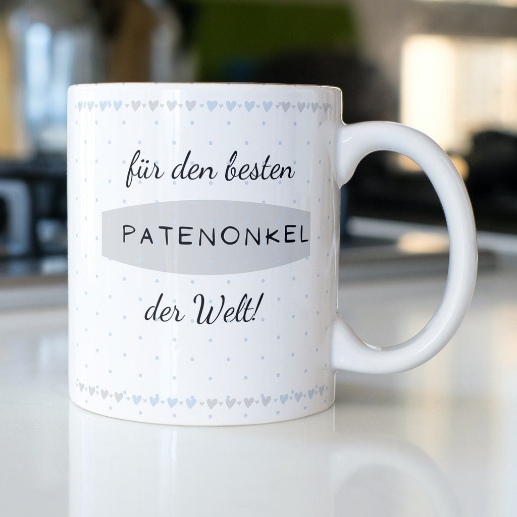 Personalisierte Tasse für den besten Patenonkel der Welt | Kaffeetasse Namenstasse | Geschenkidee | Individuell bedruckt