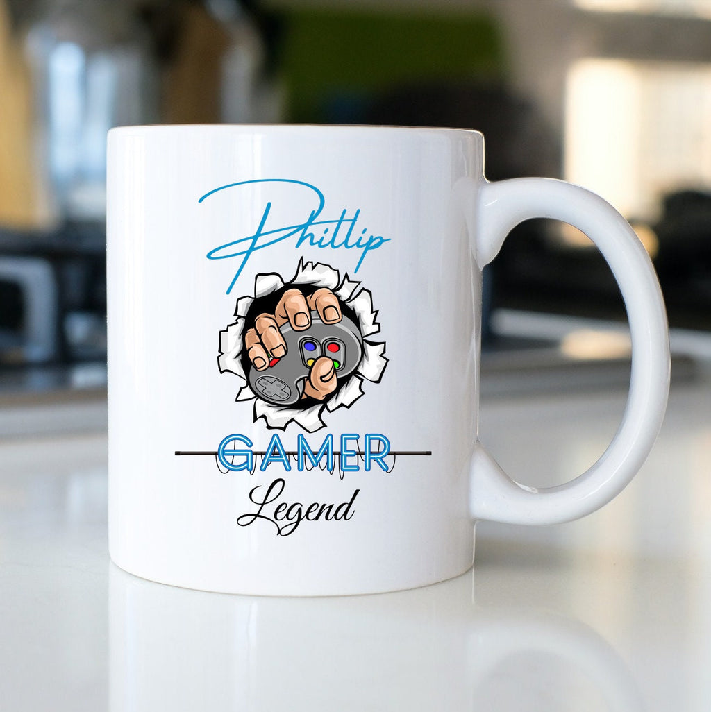 Tasse für Gamer|Legende| personalisierbar mit Namen - GlamourDesign