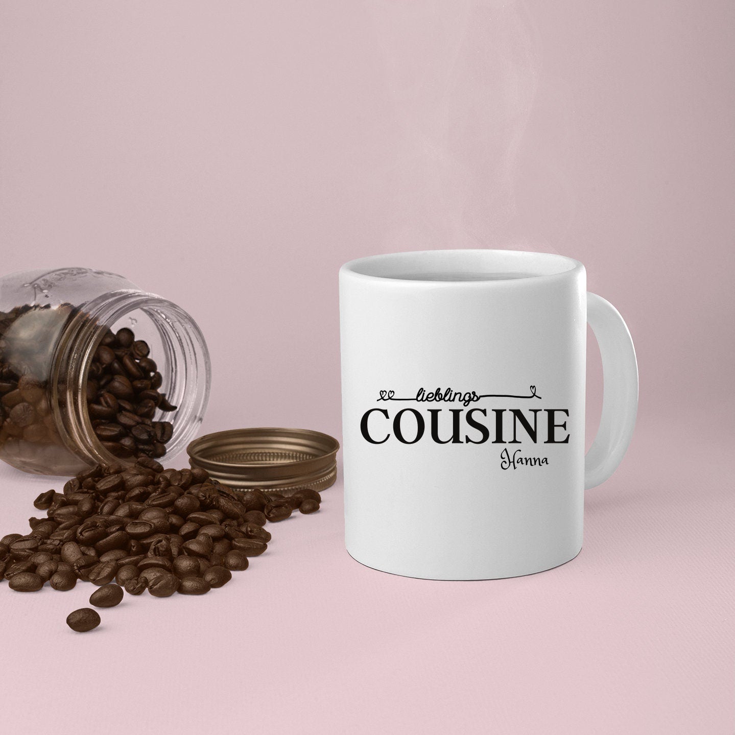 Tasse für die Cousine| Lieblingscousine Geschenk|personalisierbar mit Namen