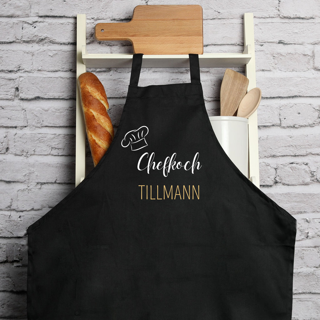 Kochschürze Mann| Grillschürze| Backschürze| Schürze| personalisiert mit Namen - GlamourDesign