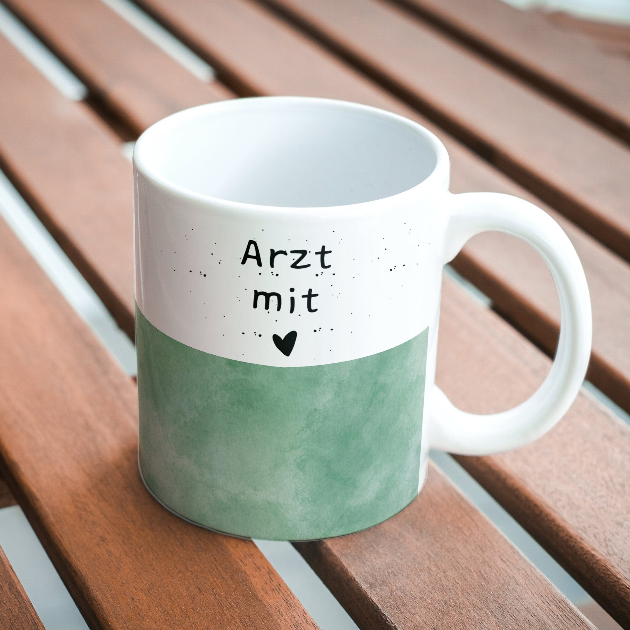 Tasse als Geschenk für den Arzt| Wunschtext| Arzt mit Herz