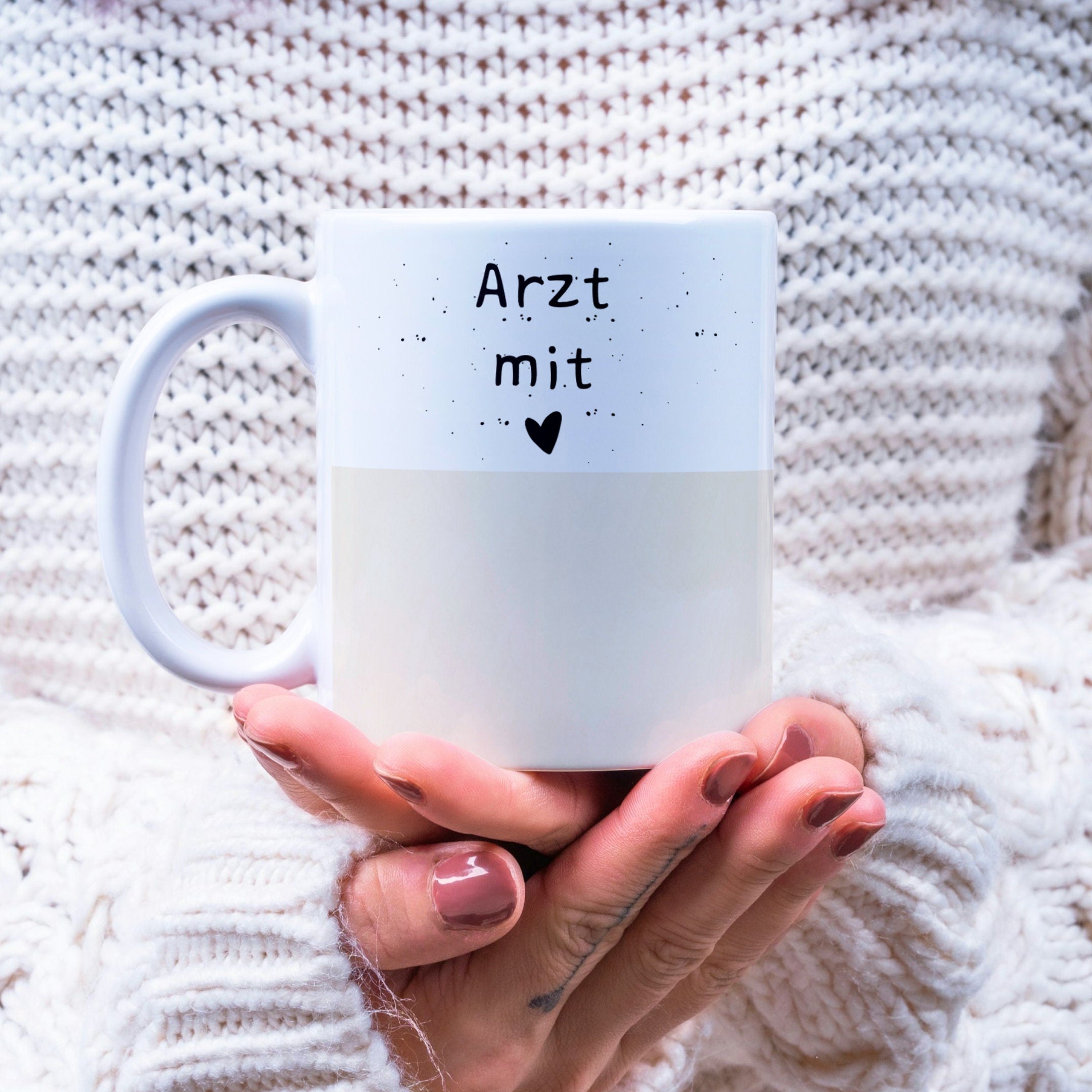 Tasse als Geschenk für den Arzt| Wunschtext| Arzt mit Herz