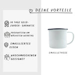 Lade das Bild in den Galerie-Viewer, Emaille Tasse in Mint| Tasse mit lustigem Motiv für Rentner|
