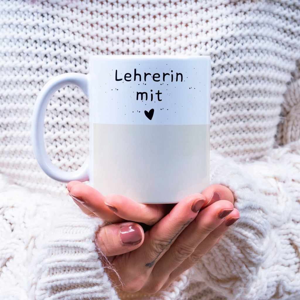 Tasse für die Lehrerin | Geschenk | Wasserfarben Design | personalisierbar mit Wunschtext