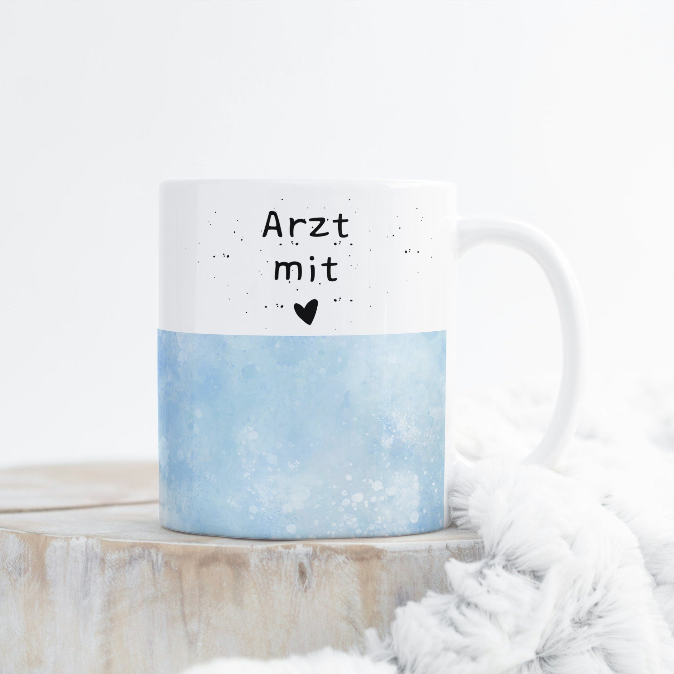 Tasse als Geschenk für den Arzt| Wunschtext| Arzt mit Herz