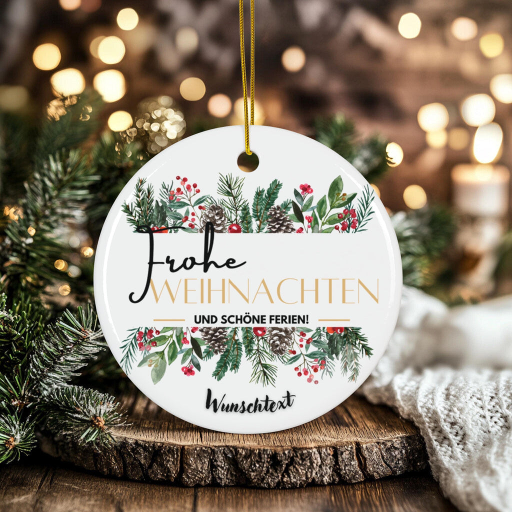 Personalisierter Weihnachtsbaumanhänger | Glamour Designs