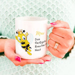 Lade das Bild in den Galerie-Viewer, Personalisierte Tasse für fleißige Bienchen l Kaffeetasse Namenstasse Kindertasse | Geschenkidee | Individuell bedruckt
