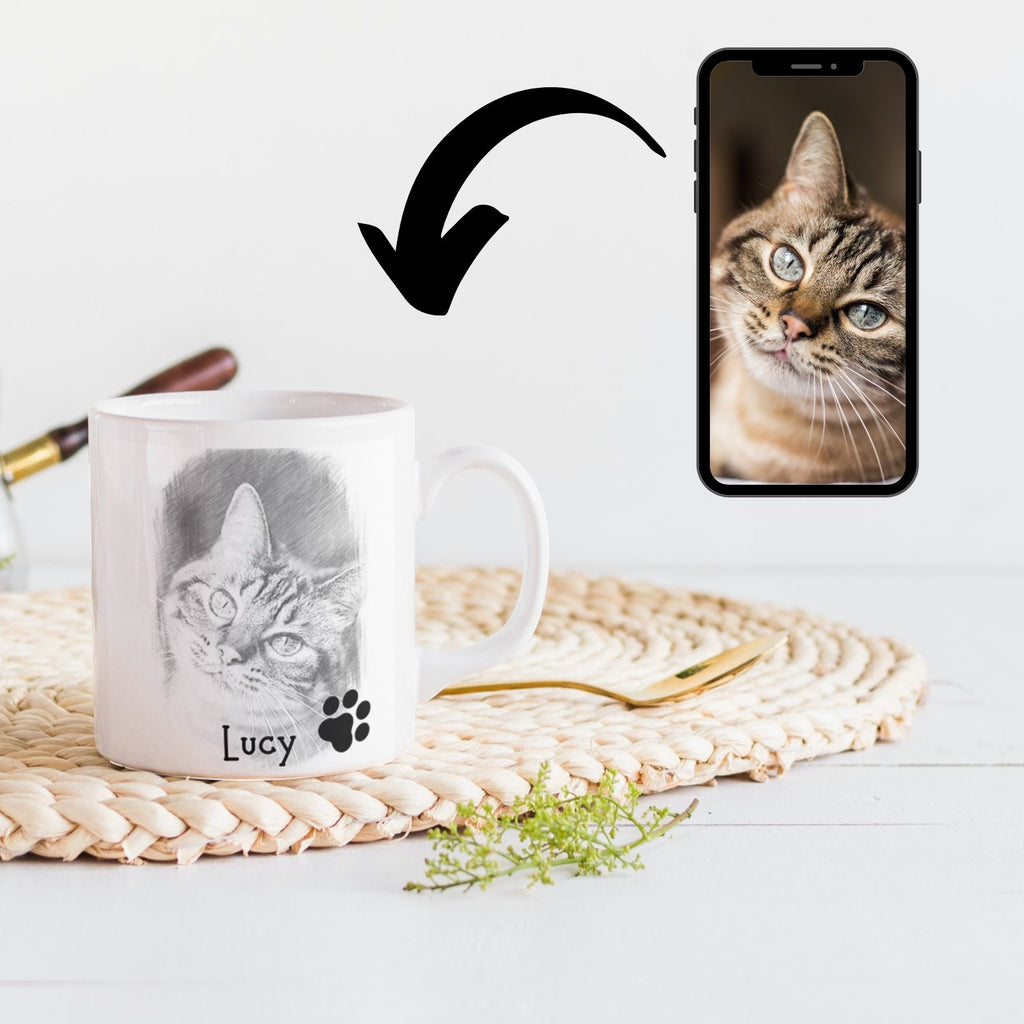 Personalisierte Tasse für Katzenbesitzer, Katzen Mamas| Individuell bedruckt - GlamourDesign