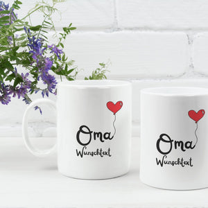 Personalisierte Tasse für Großeltern, Geschenk für Oma, Großmutter | Kaffeetasse Namenstasse | Geschenkidee | Individuell bedruckt