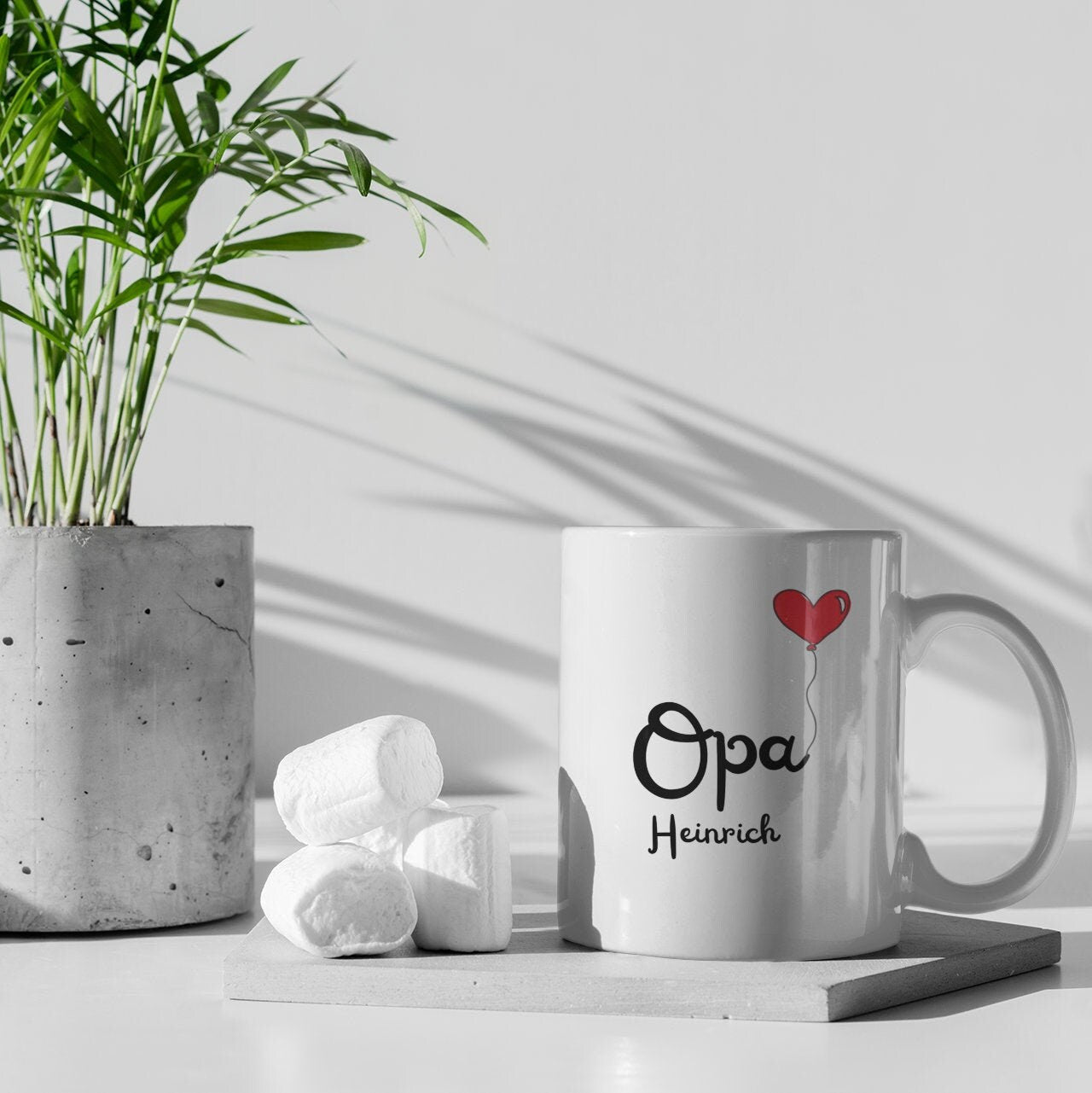 Personalisierte Tasse für Großeltern, Geschenk für Opa, Großvater | Kaffeetasse Namenstasse | Geschenkidee | Individuell bedruckt