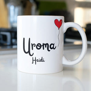 Personalisierte Tasse für Großeltern, Geschenk für Uroma | Kaffeetasse Namenstasse | Geschenkidee | Individuell bedruckt