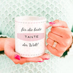 Lade das Bild in den Galerie-Viewer, Personalisierte Tasse für die beste Tante der Welt | mit Wunschtext | Kaffeetasse Namenstasse | Geschenkidee | Individuell bedruckt
