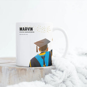 Personalisierte Tasse "Durchstarter" | Abschluss, Bachelor Master 2021 |  Kaffeetasse Namenstasse | Geschenkidee | Individuell bedruckt