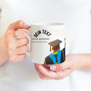 Personalisierte Tasse "Durchstarter" | Abschluss, Bachelor Master 2021 |  Kaffeetasse Namenstasse | Geschenkidee | Individuell bedruckt