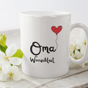 Personalisierte Tasse für Großeltern, Geschenk für Oma, Großmutter | Kaffeetasse Namenstasse | Geschenkidee | Individuell bedruckt