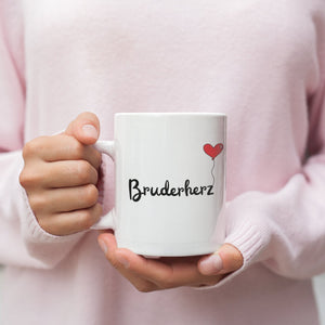 Tasse für Geschwister, Geschenk für Bruder | Kaffeetasse Namenstasse | Geschenkidee | Individuell bedruckt