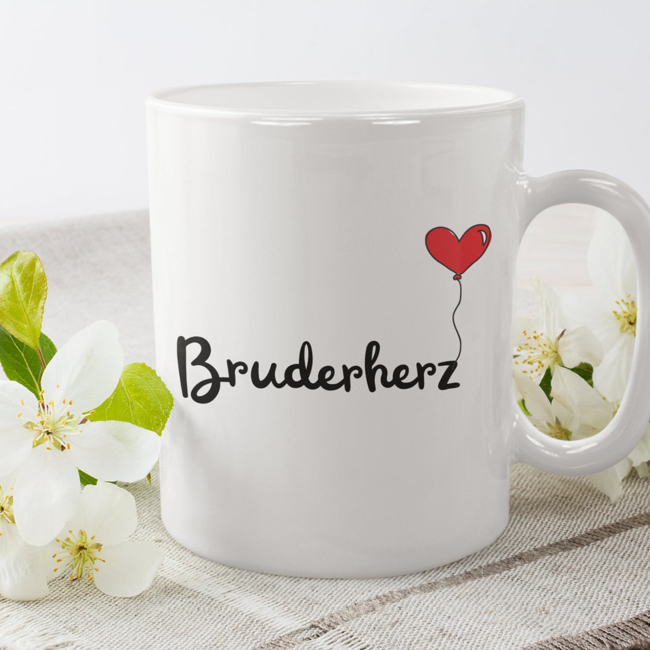 Tasse für Geschwister, Geschenk für Bruder | Kaffeetasse Namenstasse | Geschenkidee | Individuell bedruckt