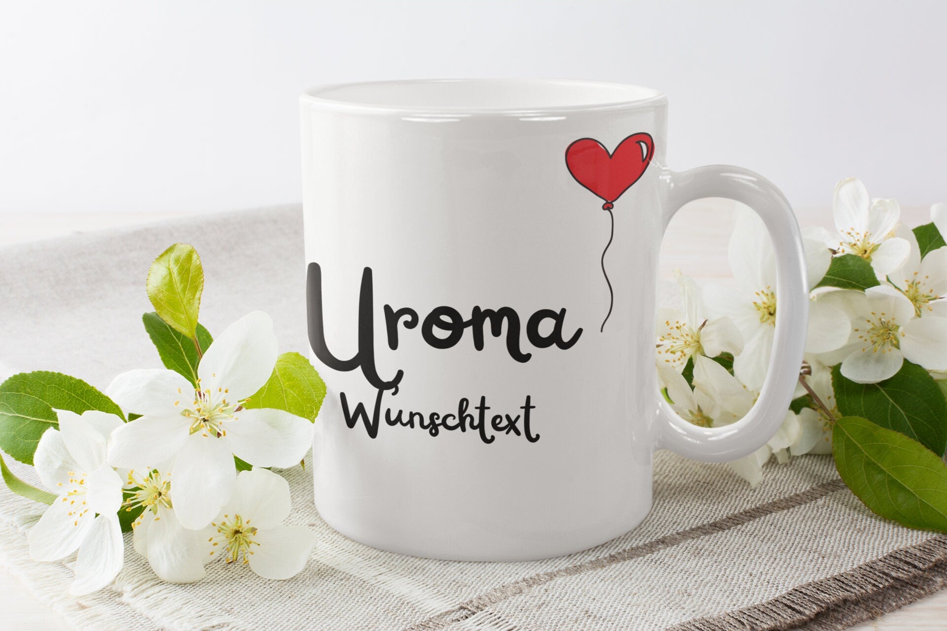 Personalisierte Tasse für Großeltern, Geschenk für Uroma | Kaffeetasse Namenstasse | Geschenkidee | Individuell bedruckt