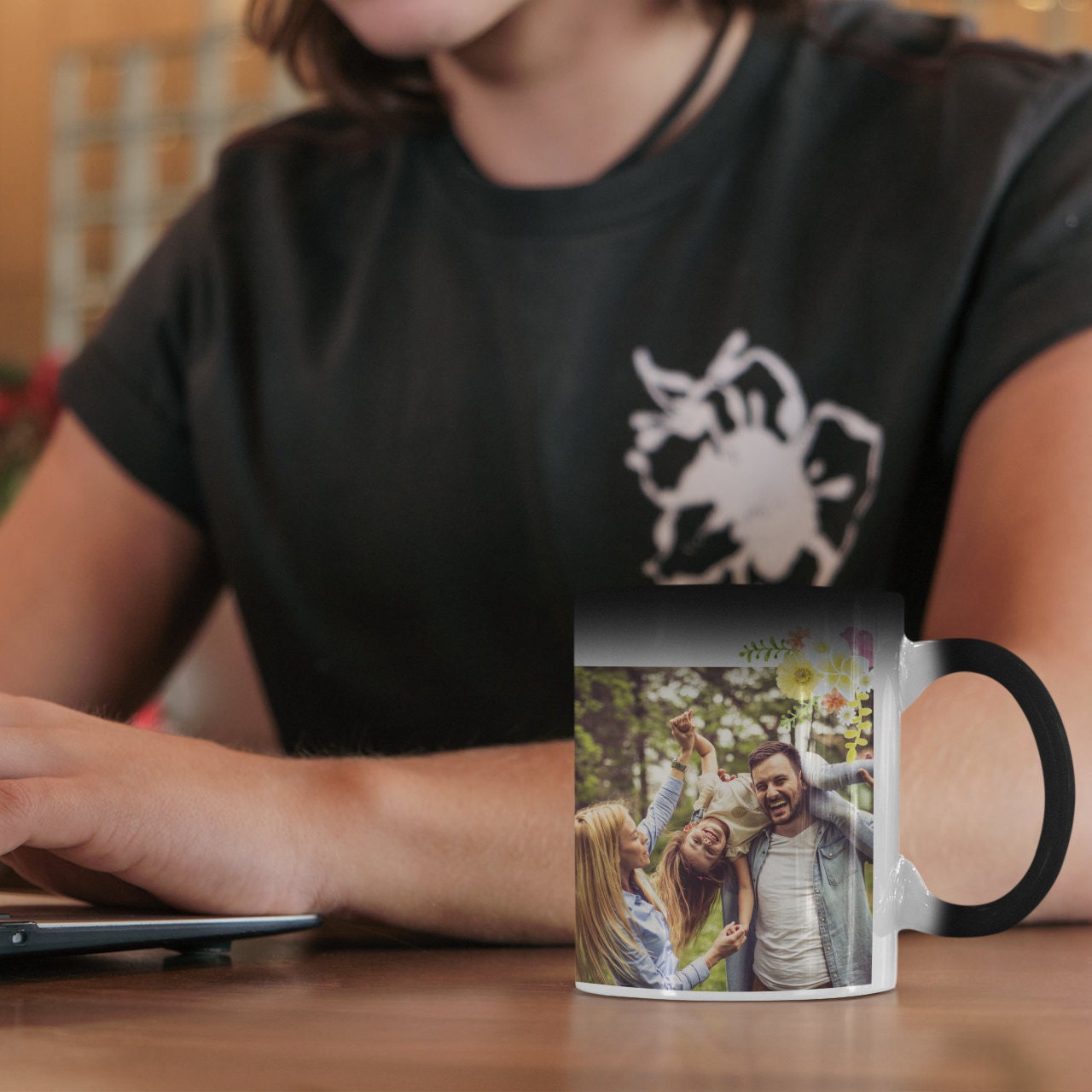 Personalisierte Zaubertasse für deinen Lieblingsmensch, Familie mit eigenem Bild  |Fototasse Kaffeetasse |Geschenkidee |Individuell bedruckt