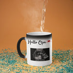 Lade das Bild in den Galerie-Viewer, Zaubertasse für den Opa, Großvater, Schwangerschaft kreativ verkünden mit Ultraschallbild|Kaffeetasse | Geschenkidee | Individuell bedruckt

