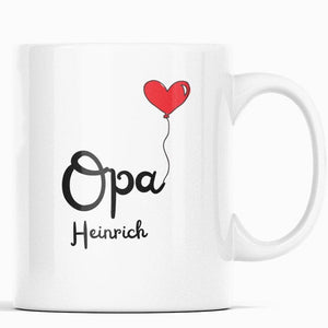 Personalisierte Tasse für Großeltern, Geschenk für Opa, Großvater | Kaffeetasse Namenstasse | Geschenkidee | Individuell bedruckt