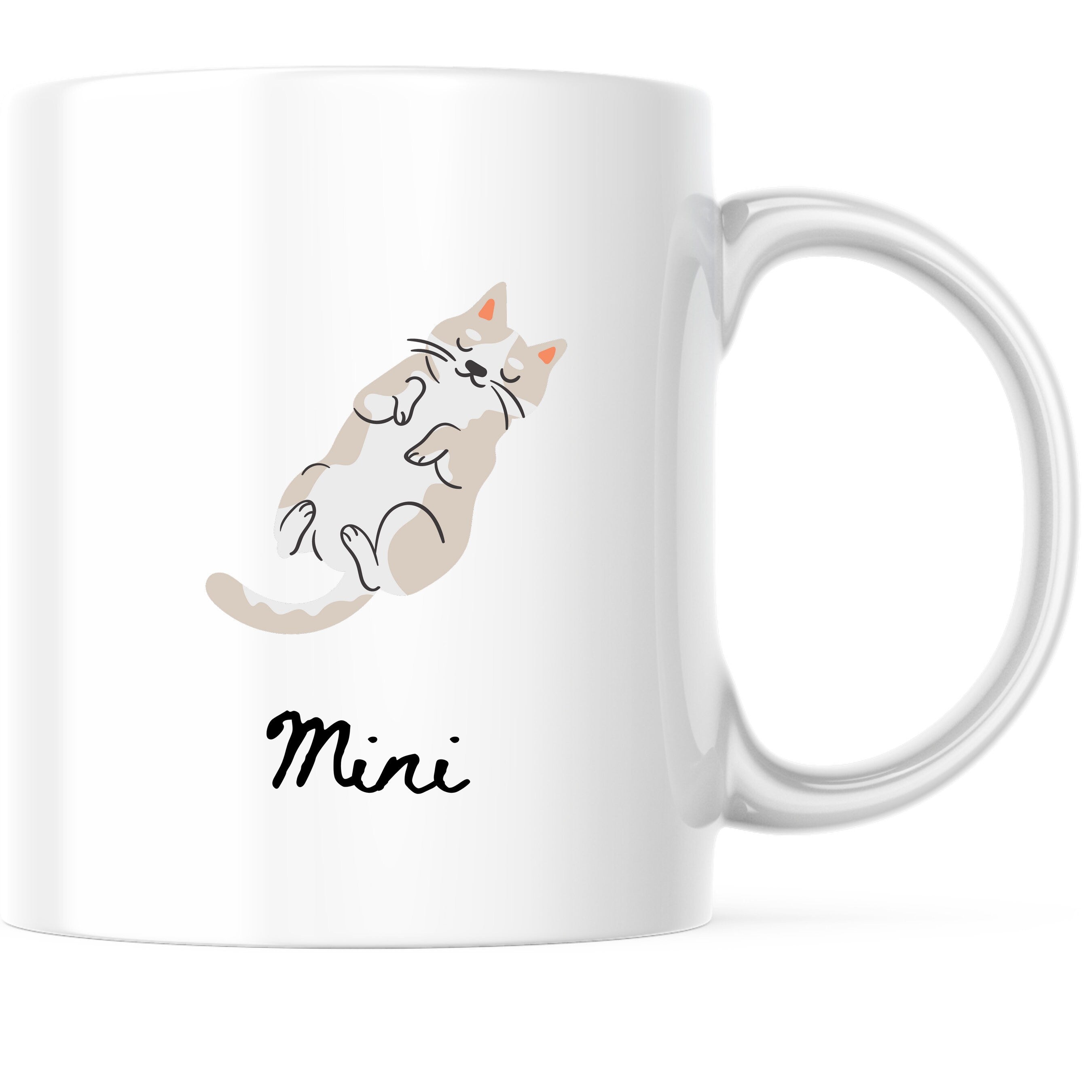 Tasse für Katzenbesitzer mit Namen - GlamourDesign