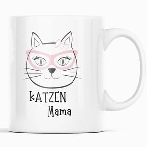 Personalisierte Tasse für Katzen Mamas, Katzenbesitzer | Kaffeetasse Namenstasse | Geschenkidee | Individuell bedruckt