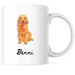 Lade das Bild in den Galerie-Viewer, Tasse für Hundebesitzer mit Namen| Hund| Golden Retriever
