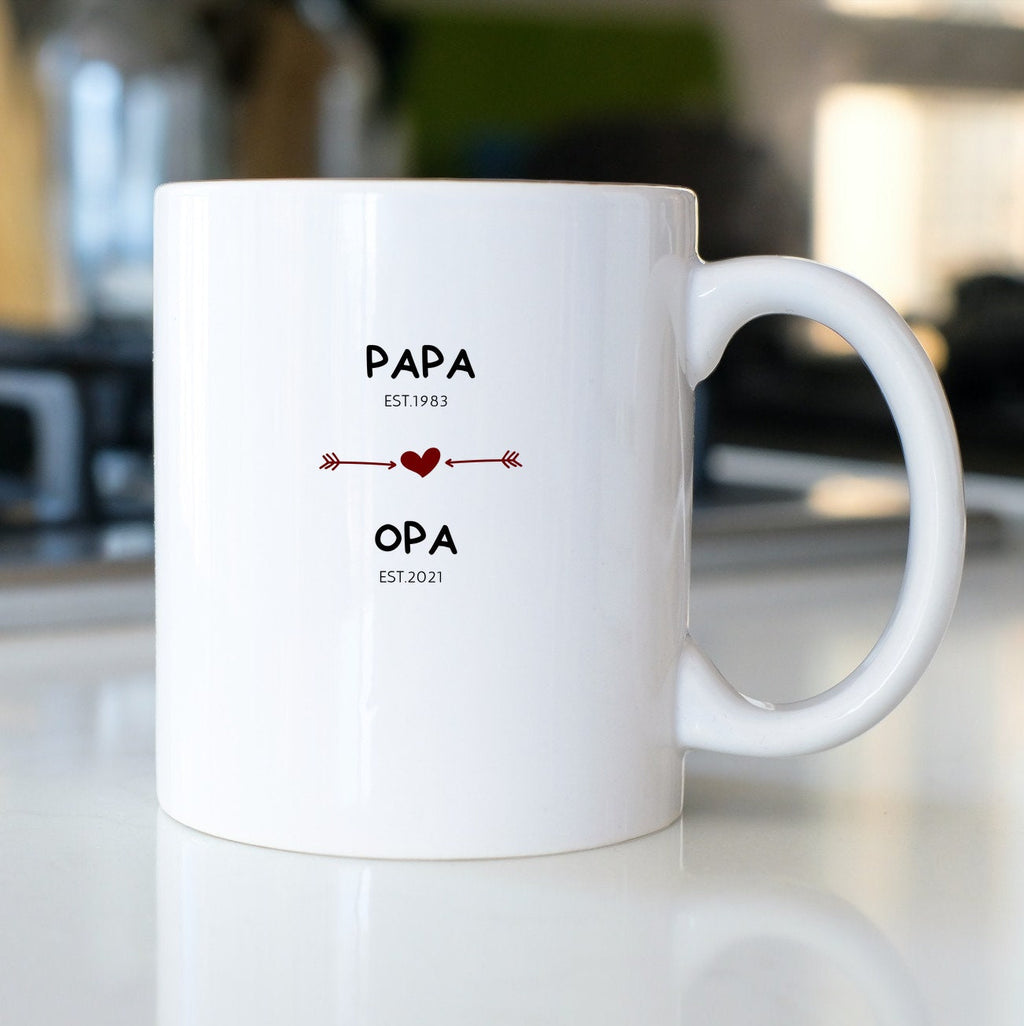 Tasse für werdenden Opa| Geschenk zur Geburt für den Vater|mit individuellem Geburtsdatum