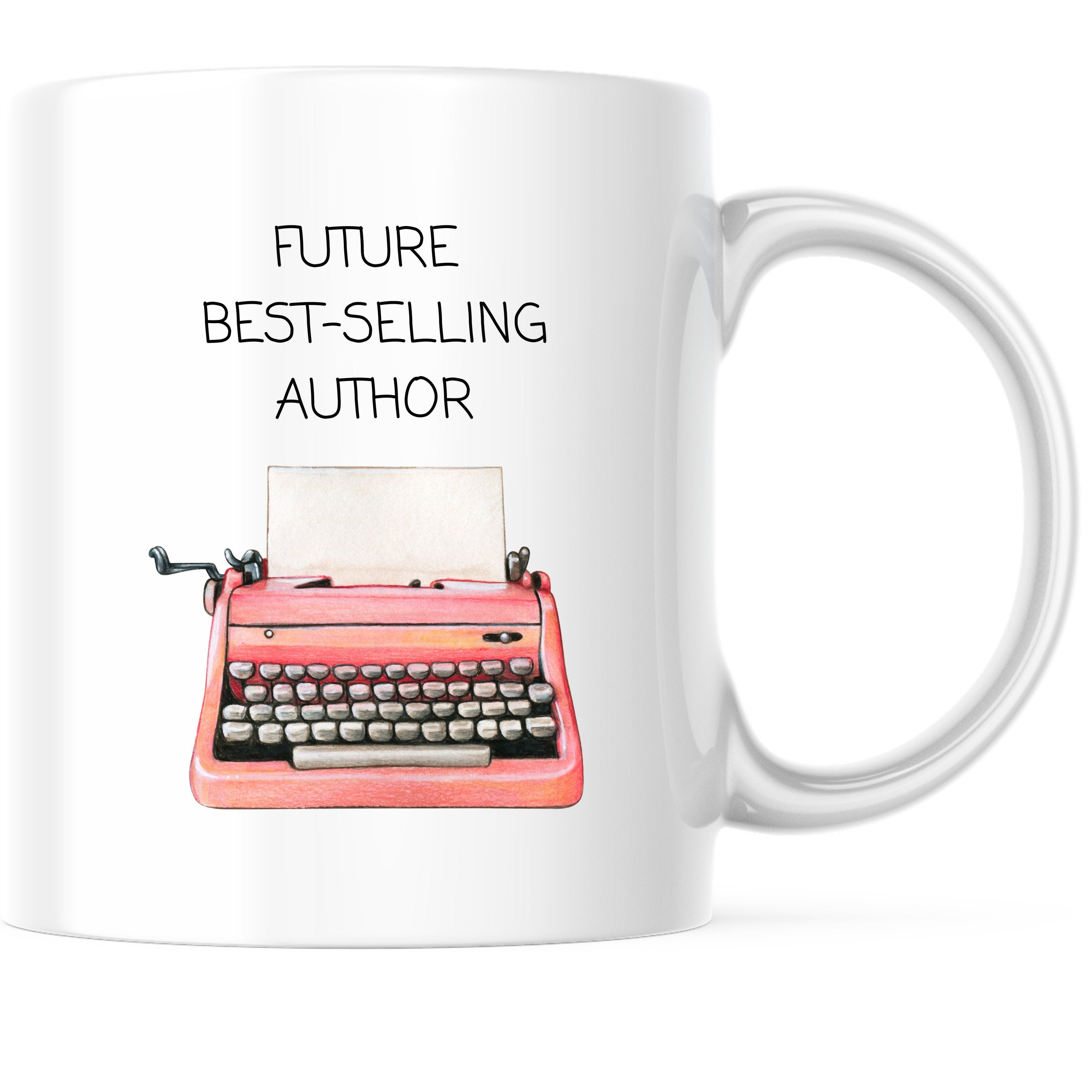 Tasse für Schriftsteller| Authoren| zukünftige Bestseller Authoren| Schreibmaschinen Motiv - GlamourDesign