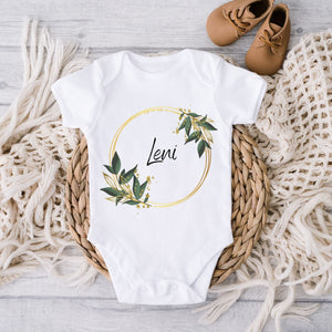 Baby Body mit Namen | Geschenk zur Geburt | Mädchen | Boho | personalisierbar