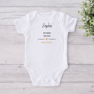 Baby Body| personalisierbar mit Namen| 100% goldig