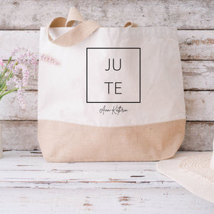 Juteshopper XL| personalisiert mit Namen| Einkaufstasche| Geschenk