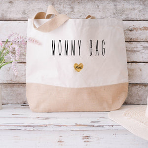 Juteshopper XL| personalisiert mit Namen| Einkaufstasche| Mommy Bag