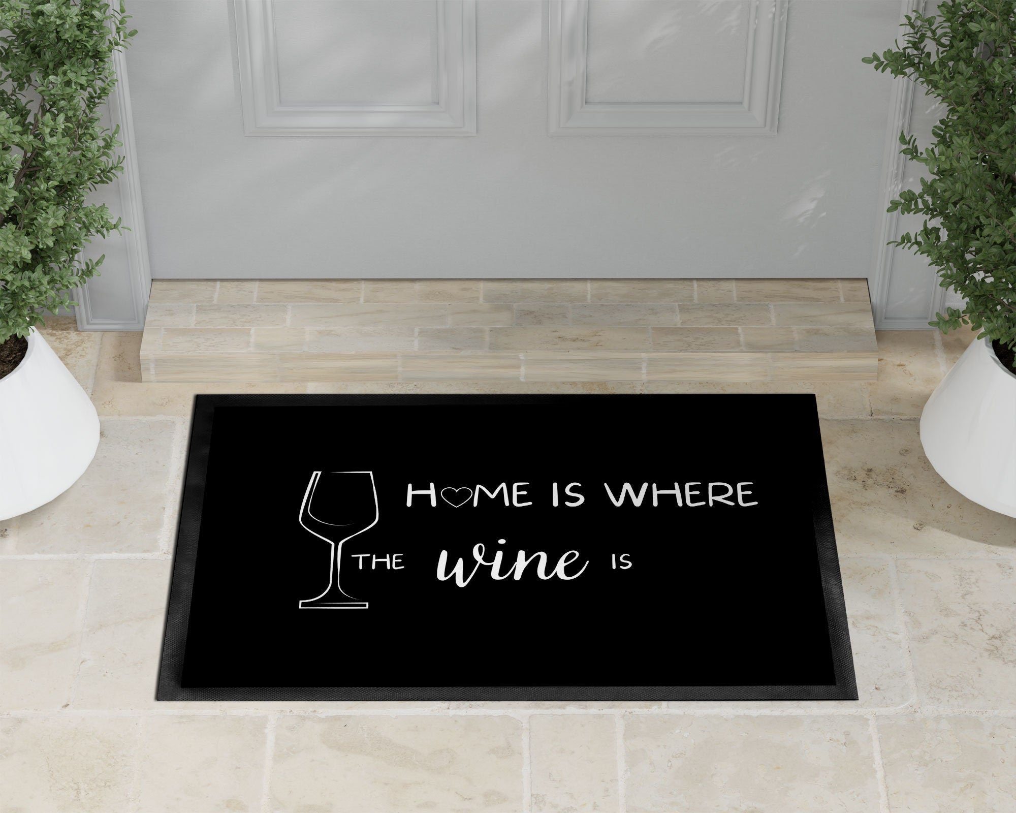 Fußmatte | Home is where the wine is| Weinliebhaber