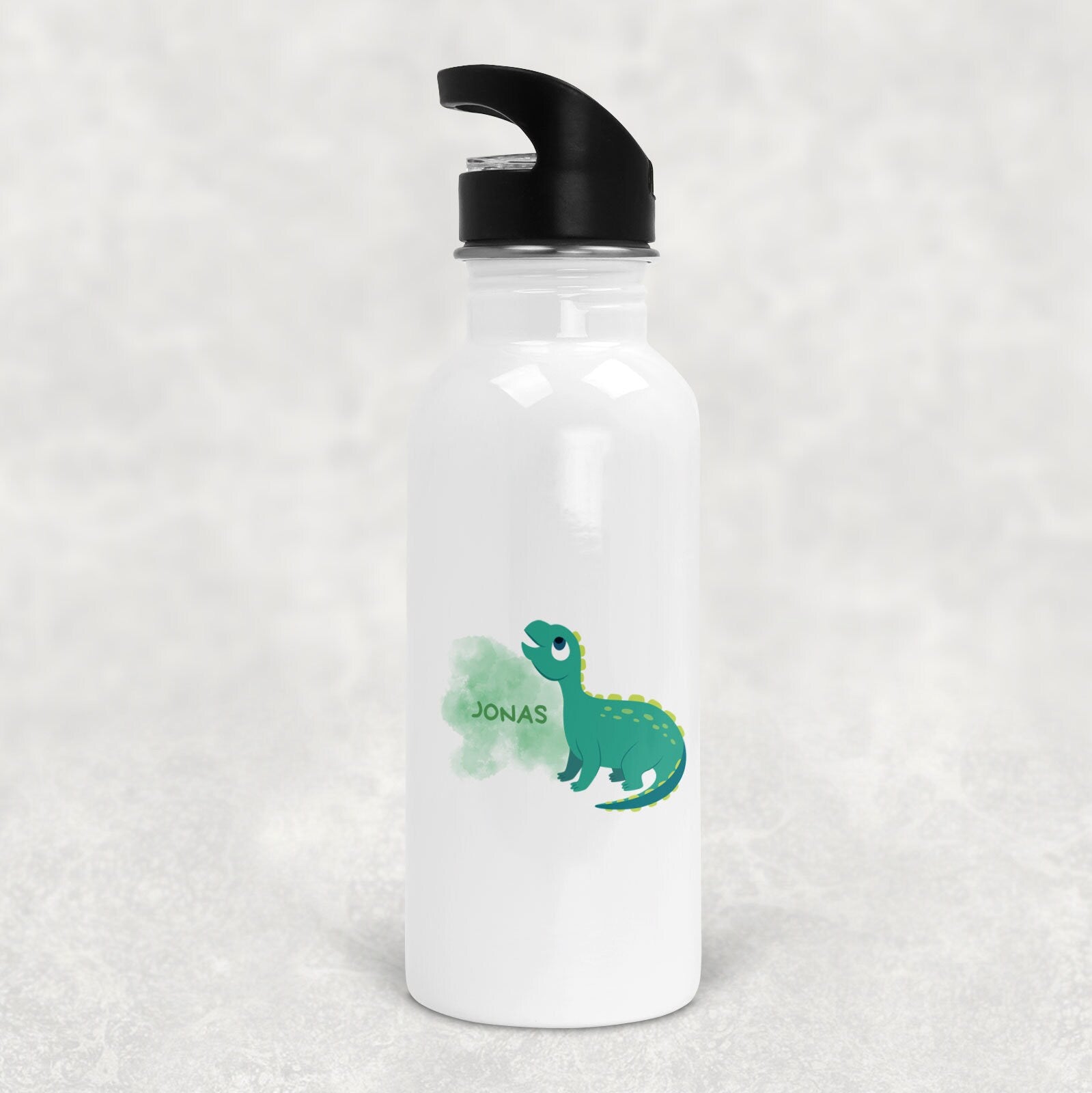 Trinkflasche personalisierbar mit Namen| Dinosaurier