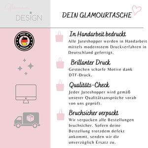Juteshopper XL| Boho-Stil | Einkaufstasche - GlamourDesign