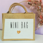Lade das Bild in den Galerie-Viewer, Jutetasche| Mini Bag| Einkaufstasche| Geschenk - GlamourDesign
