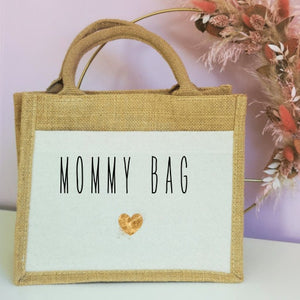 Jutetasche| Mommy Bag| Einkaufstasche| Geschenk