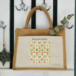 Jutetasche| William Morris| minimalistisch| Einkaufstasche| Geschenk - GlamourDesign