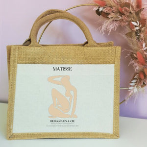 Jutetasche| Henri Matisse| minimalistisch| Einkaufstasche| Geschenk - GlamourDesign