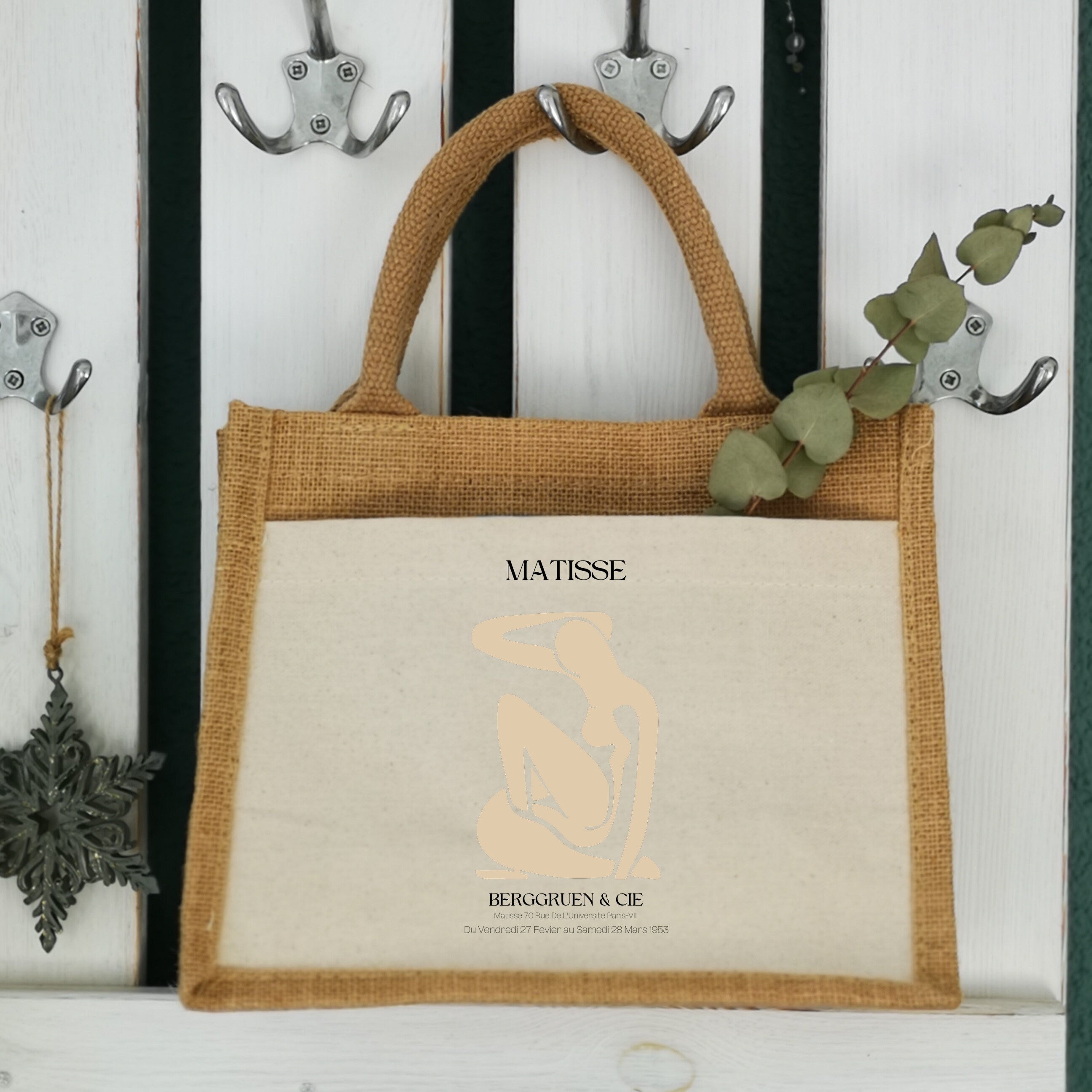 Jutetasche| Henri Matisse| minimalistisch| Einkaufstasche| Geschenk - GlamourDesign